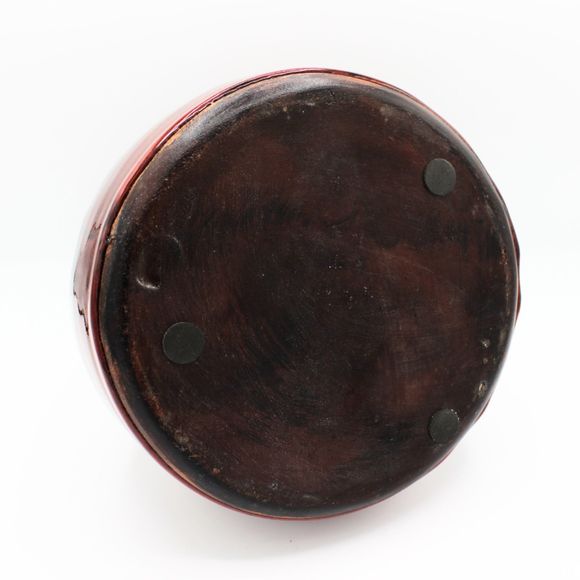 Mediterranean Style Ceramic Pottery Pitcher Burgundy Red 10" Braided Rope Handle - Picture 7 of 7